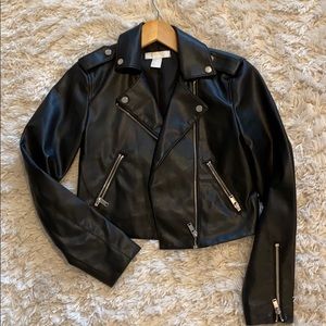 HM faux leather jacket